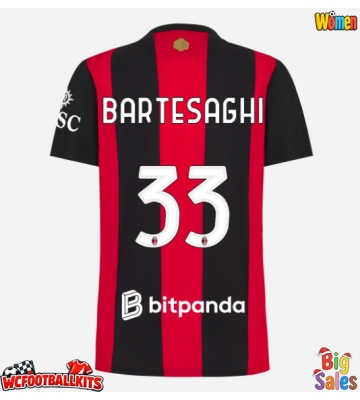 AC Milan Davide Bartesaghi #33 Replica Home Stadium Shirt for Women 2026-27 Short Sleeve